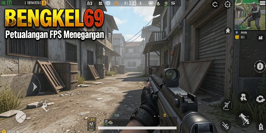 Screenshot gameplay BENGKEL69 menampilkan aksi tembak-menembak mendebarkan.
