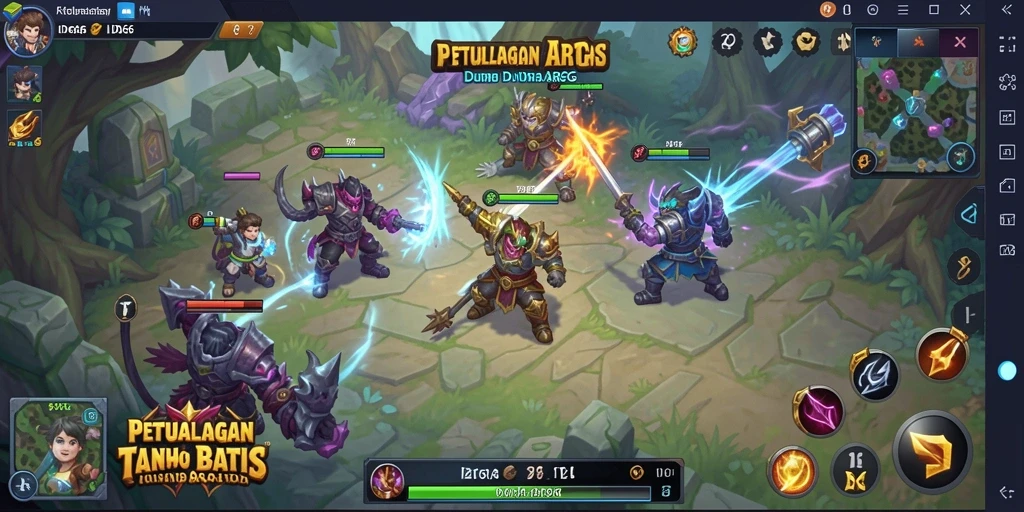 Tampilan aksi seru dalam gameplay ARPG ID66 yang mendebarkan.
