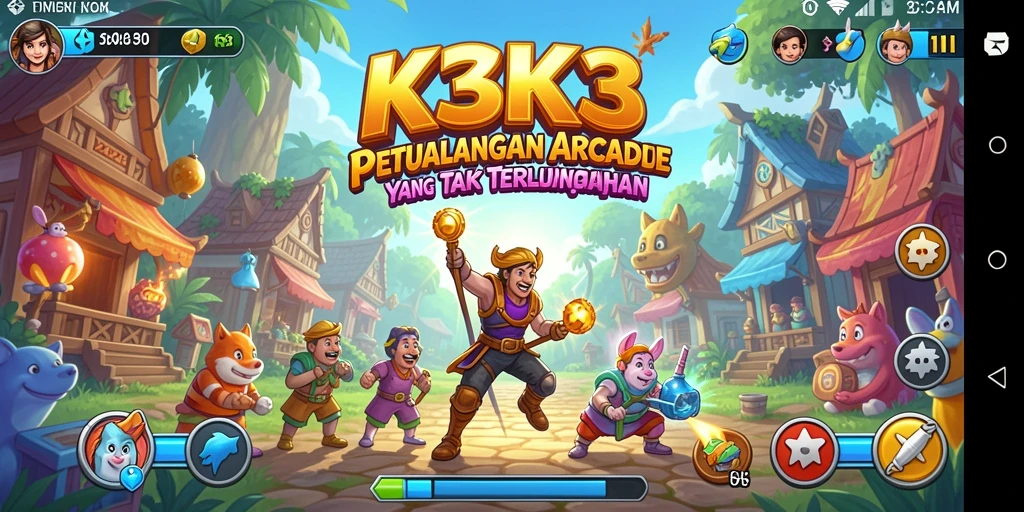 Tampilan menarik dari gameplay K3K3 yang seru.