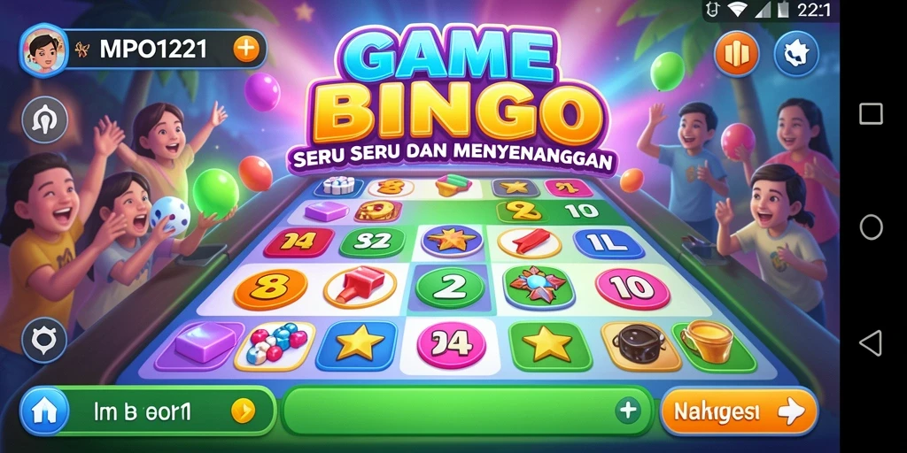 Tampilan gameplay seru di MPO1221 yang penuh aksi Bingo.