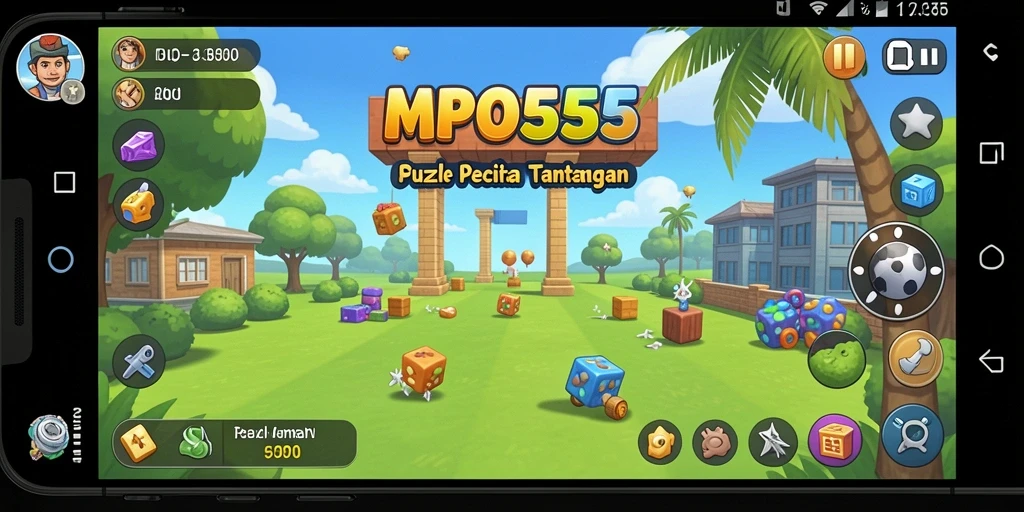 Tampilan gameplay MPO555 yang penuh warna dan menantang.