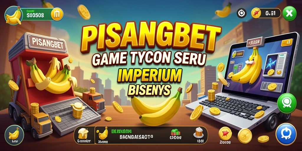 Gameplay seru PISANGBET menampilkan pengelolaan bisnis yang menantang.
